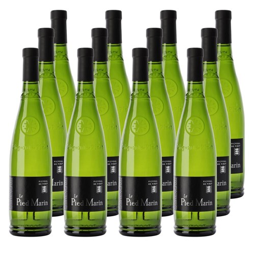 Case of 12 Picpoul de Pinet Le Pied Marin AOC 75cl White Wine